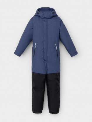 Комбинезоны утепленные для мальчика, артикул: ВК 60127/н/8 УЗГ, цвет: синий - 2 фото