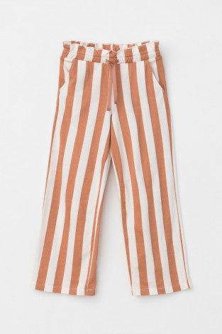 Брюки для девочки, артикул: КР 400691, цвет: коричневый - 2 фото