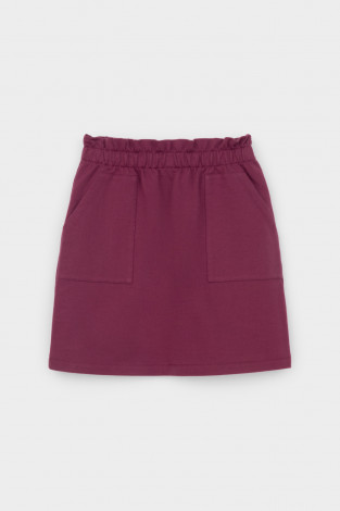 Юбка для девочки, артикул: КР 7141, цвет: бордовый - 2 фото