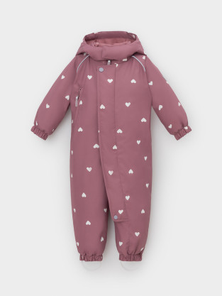 Комбинезоны утепленные для девочки, артикул: ВК 60085/н/46 Ал, цвет: розовый - 2 фото