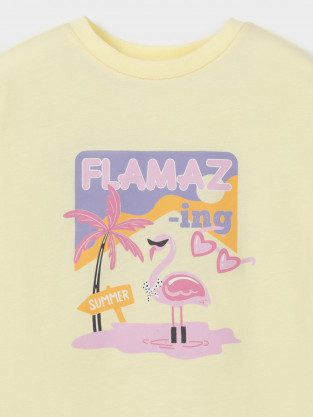 Футболка для девочки, артикул: КР 302938-1, цвет: желтый - 2 фото