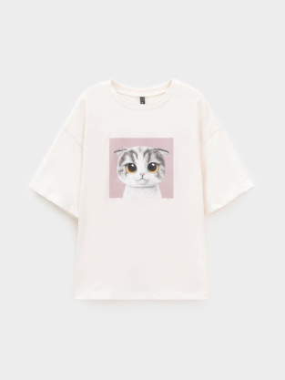 Футболка для девочки, артикул: КР 302835, цвет: светло-розовый - 2 фото