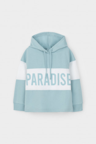 Джемпер для девочки, артикул: К 301691, цвет: голубой - 2 фото