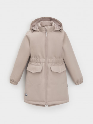 Пальто для девочки, артикул: ВК 32152/26/8 УЗГ, цвет: розовый - 2 фото