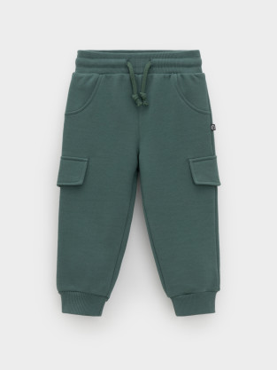 Брюки для мальчика, артикул: КР 400853, цвет: зеленый - 2 фото