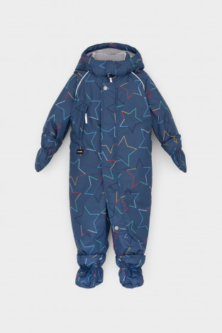 Комбинезоны утепленные для мальчика, артикул: ВК 60113/н/12 УЗГ, цвет: темно-синий - 2 фото