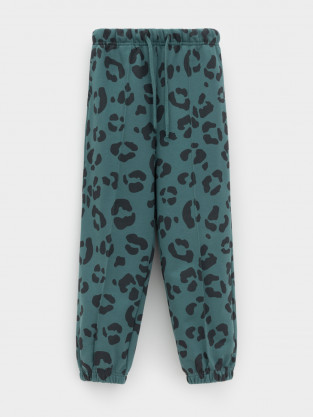 Брюки для девочки, артикул: КР 400887, цвет: зеленый - 2 фото