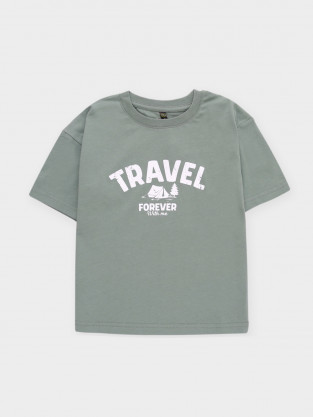 Футболка для мальчика, артикул: КР 302949, цвет: хаки - 2 фото