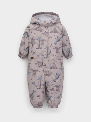 Комбинезоны утепленные для мальчика, артикул: ВК 60085/н/82 Ал, цвет: бежевый - 2 фото