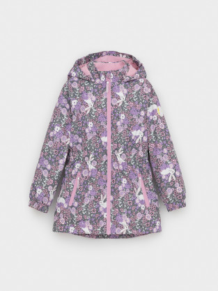 Куртка для девочки, артикул: ВК 32118/н/3 УЗГ, цвет: фиолетовый - 2 фото