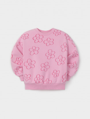 Свитшоты для девочки, артикул: КР 303014, цвет: розовый - 2 фото
