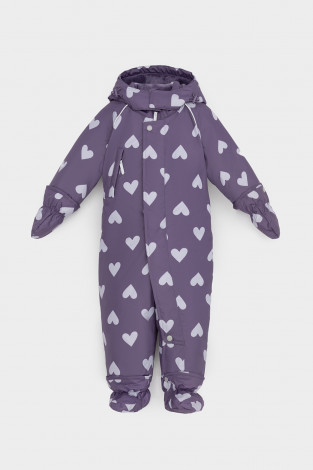 Комбинезоны утепленные для девочки, артикул: ВК 60113/н/3 УЗГ, цвет: фиолетовый - 2 фото