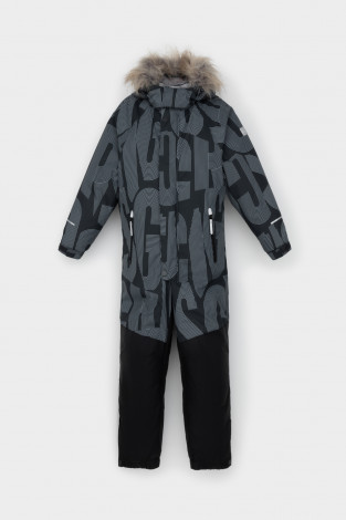Комбинезоны утепленные для мальчика, артикул: ВК 60120/н/8 ГР, цвет: черный3 - 2 фото