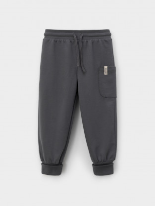 Брюки для мальчика, артикул: КР 400932, цвет: темно-серый - 2 фото