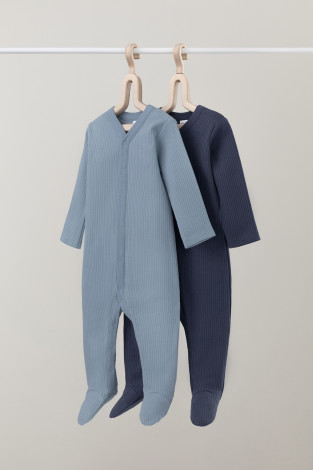Комбинезон для новорожденных, артикул: К 6523-2уп, цвет: синий - 2 фото
