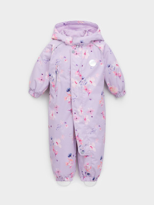 Комбинезоны утепленные для девочки, артикул: ВК 60085/н/67 Ал, цвет: фиолетовый - 2 фото