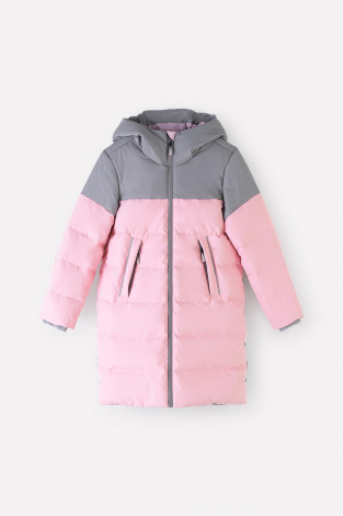Пальто для девочки, артикул: ВК 34061/1 УЗГ, цвет: ярко-розовый - 2 фото