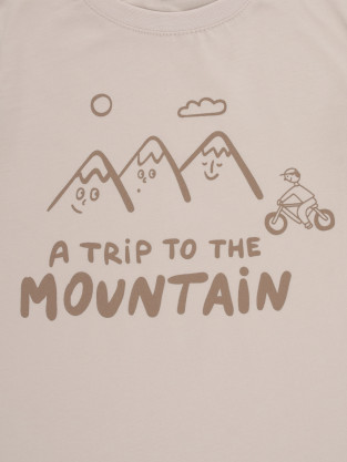 Футболка для мальчика, артикул: К 302440, цвет: бежевый - 2 фото