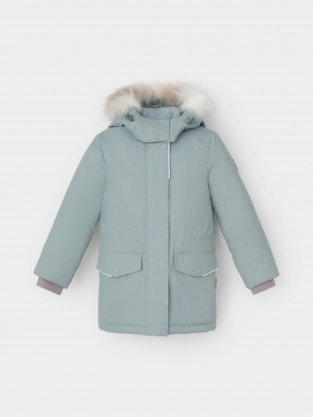 Куртка для девочки, артикул: ВК 38112/6 ГР, цвет: зеленый - 2 фото