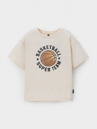 Футболка для мальчика, артикул: КР 302981, цвет: сахар - 2 фото