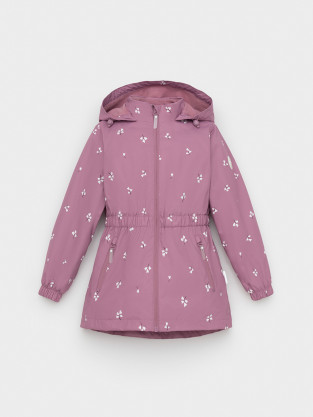 Куртка для девочки, артикул: ВК 32123/н/5 УЗГ, цвет: бордовый - 2 фото