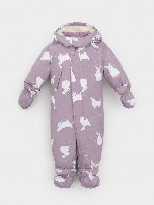 Комбинезоны утепленные для девочки, артикул: ВК 60131/н/1 УЗГ, цвет: розовый - 2 фото