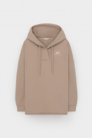 Толстовки женские для мам, артикул: ЕВТ 3302, цвет: бежевый - 2 фото