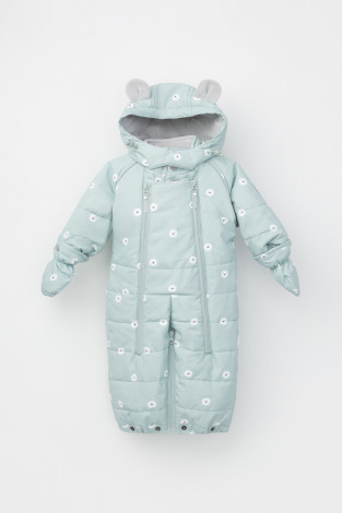 Комбинезоны утепленные для девочки, артикул: ВК 60094/н/1 УЗГ, цвет: голубой - 2 фото