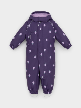Комбинезоны утепленные для девочки, артикул: ВК 60085/н/53 Ал, цвет: фиолетовый - 2 фото