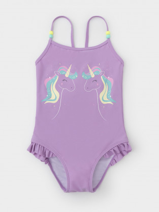 Купальник для девочки, артикул: ТК 16023/2 ФВ, цвет: светло-розовый - 2 фото