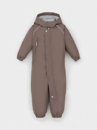 Комбинезоны утепленные для мальчика, артикул: ВК 60108/3 УЗГ, цвет: кофейный - 2 фото