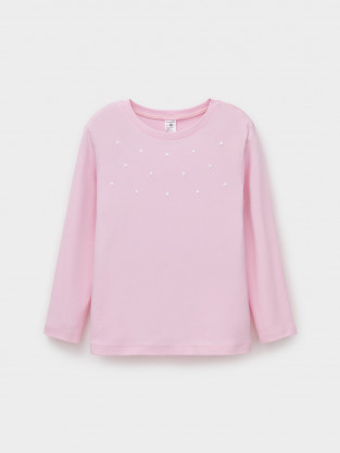 Джемпер для девочки, артикул: К 302294, цвет: розовый - 2 фото