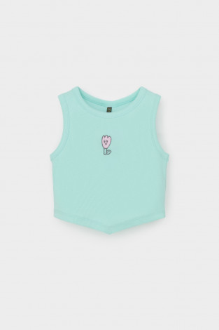 Футболка для девочки, артикул: КР 302694, цвет: зеленый - 2 фото