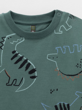 Футболка для мальчика, артикул: КР 302537, цвет: зеленый - 2 фото