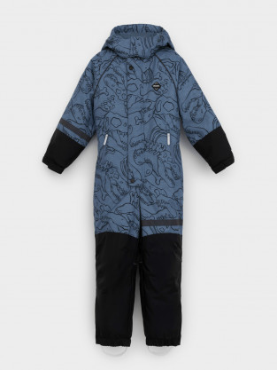 Комбинезоны утепленные для мальчика, артикул: ВК 60130/н/2 ГР, цвет: синий - 2 фото