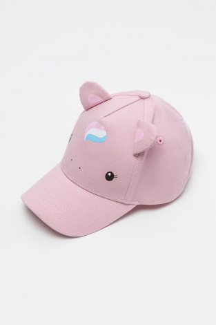 Кепка для девочки, артикул: ТК 80093, цвет: розовый - 2 фото