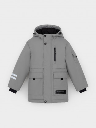 Куртки для мальчика, артикул: ВК 36105/1 ГР (128-158), цвет: серый - 2 фото