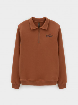 Свитшоты для мальчика, артикул: КР 302798, цвет: коричневый - 2 фото