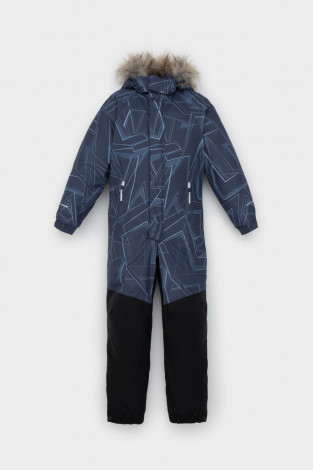 Комбинезоны утепленные для мальчика, артикул: ВК 60120/н/11 ГР, цвет: темно-синий - 2 фото