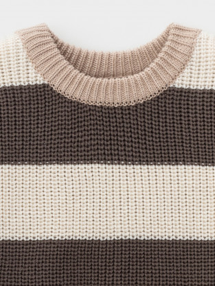 Джемпер для мальчика, артикул: КВ 30174, цвет: коричневый - 2 фото