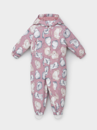 Комбинезоны утепленные для девочки, артикул: ВК 60085/н/54 Ал, цвет: розовый - 2 фото