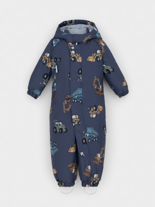 Комбинезоны утепленные для мальчика, артикул: ВК 60085/н/58 УЗГ, цвет: синий - 2 фото
