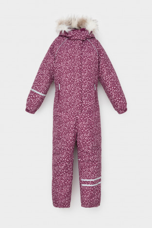 Комбинезоны утепленные для девочки, артикул: ВК 60098/н/4 ГР, цвет: фиолетовый - 2 фото