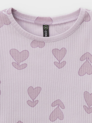 Футболка для девочки, артикул: КР 302814, цвет: фиолетовый - 2 фото