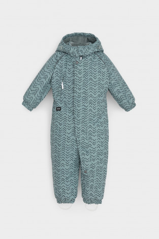 Комбинезоны утепленные для мальчика, артикул: ВК 60113/н/10 УЗГ, цвет: зеленый - 2 фото