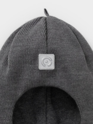 Шапка для мальчика, артикул: КВ 20268, цвет: темно-серый - 2 фото