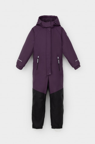 Комбинезоны утепленные для девочки, артикул: ВК 60122/2 ГР, цвет: фиолетовый - 2 фото