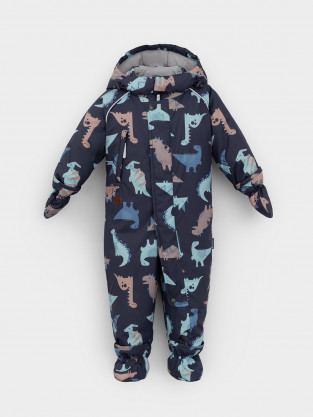 Комбинезоны утепленные для мальчика, артикул: ВК 60032/н/61 Ал, цвет: синий - 2 фото