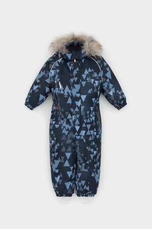 Комбинезоны утепленные для мальчика, артикул: ВК 60116/н/7 ГР, цвет: темно-синий - 2 фото