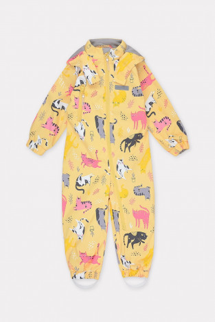 Комбинезоны утепленные для девочки, артикул: ВК 60007/н/35 УЗГ, цвет: желтый - 2 фото